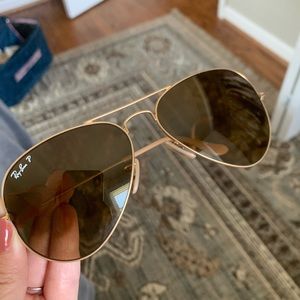 Polarized Ray-Ban aviators